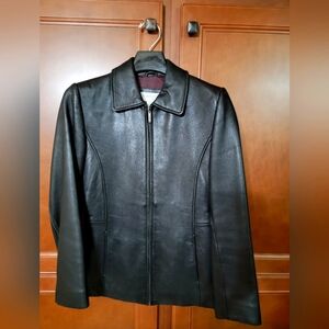 Liz Claiborne SP Black Leather Jacket